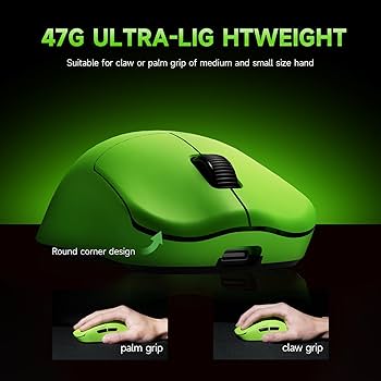 マウス・トラックボール RAWM es21 pro Amazon.com: RAWM ES21PRO 8K Wireless Gaming Mouse, 47g Ultra
